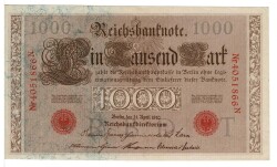 Almanya 1000 Mark 1910 ÇA YKP1629 - Gökçekoleksiyon