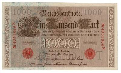 Almanya 1000 Mark 1910 ÇA YKP1629 - 1