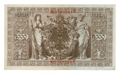 Almanya 1000 Reichsmark 21 Nisan 1910 *H* ÇÇT+ YKP8387 - 3
