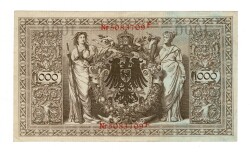 Almanya 1000 Reichsmark 21 Nisan 1910 *K* ÇÇT+ YKP8389 - 1