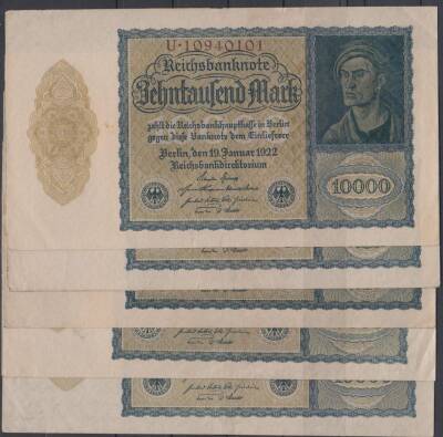 Almanya 10.000 Mark 1922 ÇÇT Lot 5 Ad. YKP1612 - 1