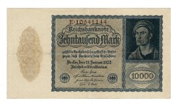 Almanya 10000 Reichsmark 19 Ocak 1922 *Seri E* ÇÇT YKP8382 - 3