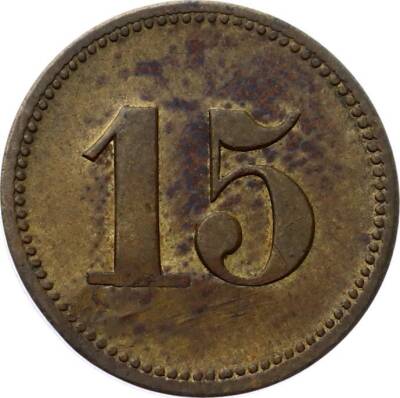 Almanya 15 Werth Marke Ticaret Jetonu JTF482 - 2