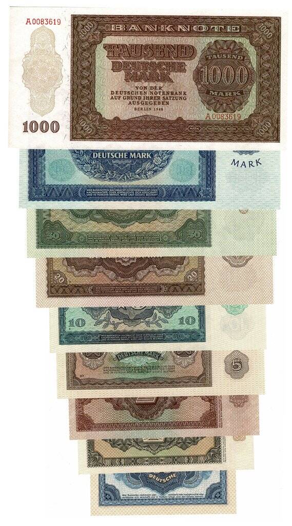 Almanya 1948 Küpür Set ÇİL YKP5578 - 2