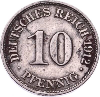 Almanya 2 Pfennig 1912(J) ÇÇT YMP10845 - 1
