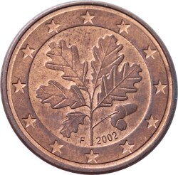 Almanya 5 Euro Cent 2002 (F-Stuttgart) ÇT YMP8470 - 2