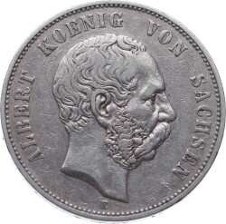 Almanya 5 Mark 1893 *Albert* ÇÇT YMP11092 - 3