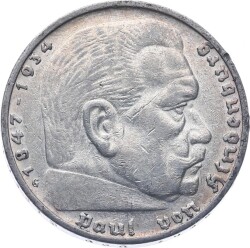 Almanya 5 Mark 1935 Gümüş ÇA YMP11224 - 2