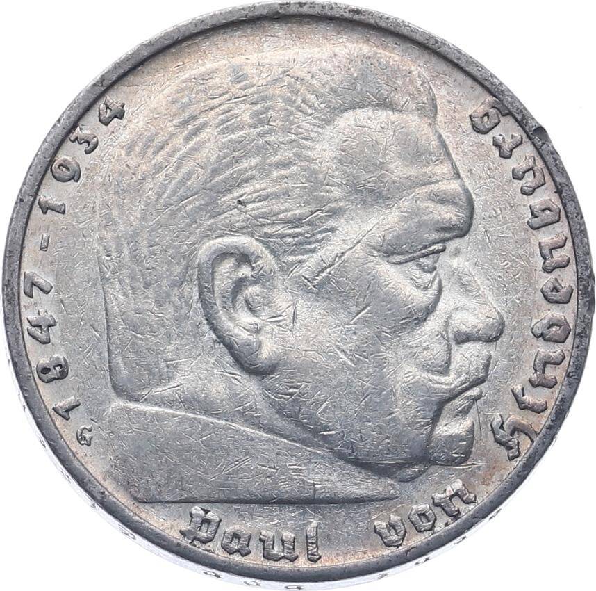 Almanya 5 Mark 1935 Gümüş ÇA YMP11224 - 2