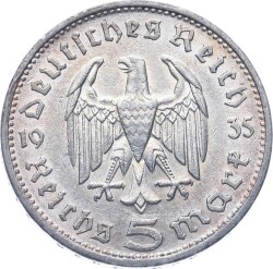 Almanya 5 Mark 1935 Gümüş ÇA YMP11224 - 3