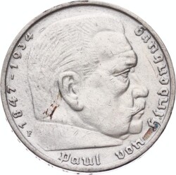 Almanya 5 Mark 1935 Gümüş - ÇÇT+ YMP11220 - 2