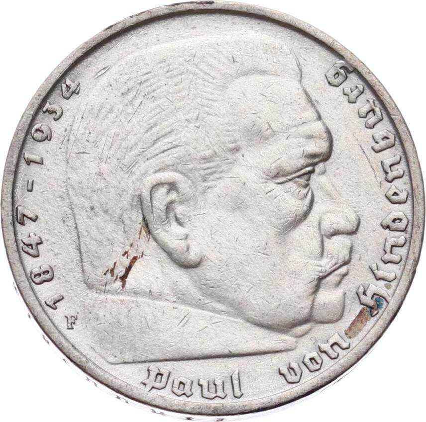 Almanya 5 Mark 1935 Gümüş - ÇÇT+ YMP11220 - 2