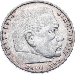 Almanya 5 Mark 1936 Gümüş - ÇÇT+ YMP11221 - 2