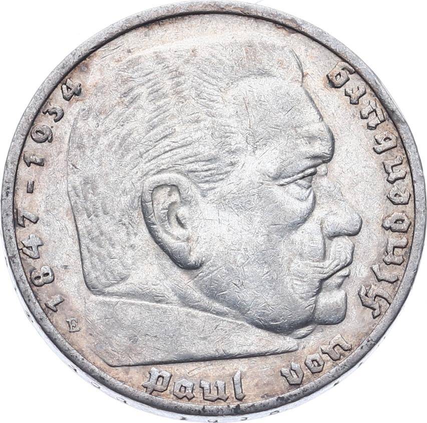 Almanya 5 Mark 1936 Gümüş - ÇÇT+ YMP11221 - 2