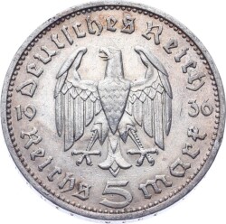Almanya 5 Mark 1936 Gümüş - ÇÇT+ YMP11221 - 3