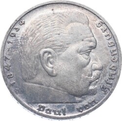 Almanya 5 Mark 1936 Gümüş (D) ÇÇT YMP11223 - 2