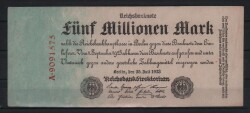Almanya 5 Milyon Mark 1923 ÇÇT YKP1533 - Gökçekoleksiyon