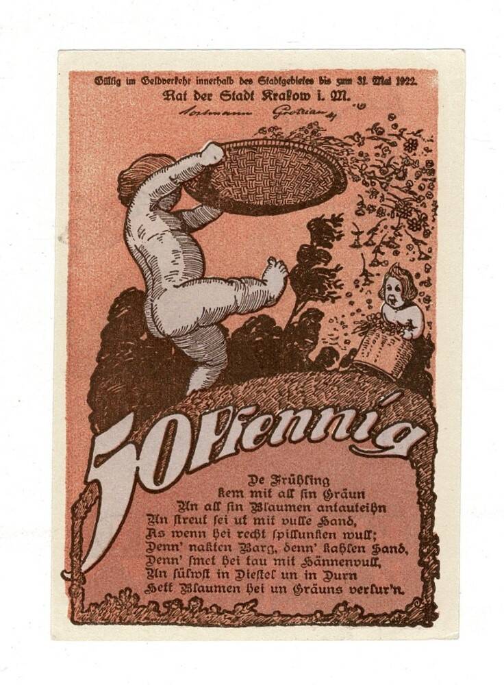 Almanya 50 Fenik 1922 ÇA/ÇİL *KRAKOW* YKP8266 - 2