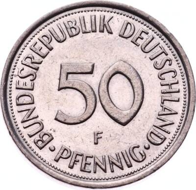 Almanya 50 Fenik (F-Stuttgart) 1974 ÇA YMP10866 - 1