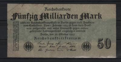 Almanya 50 Milyar Mark 1923 Temiz YKP595 - 1