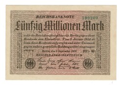 Almanya 50 Milyon Mark 1923 ÇİL YKP6863 - 1