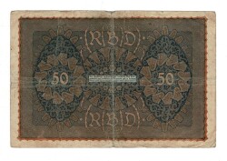 Almanya 50 Reichs Mark 1919 Seri 1 (Reihe 1) ÇT YKP8362 - 2