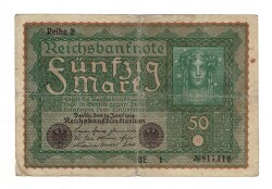 Almanya 50 Reichs Mark 1919 Seri 2 (Reihe 2) ÇT YKP8363 - 3