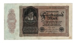 Almanya 5000 Reichsmark 19 Kasım 1922 *Seri B * ÇT YKP8370 - 1