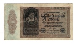 Almanya 5000 Reichsmark 19 Kasım 1922 *Seri C * ÇT YKP8371 - 3
