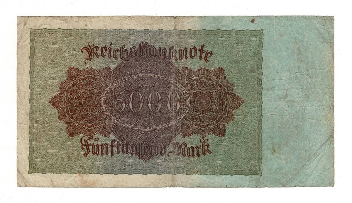 Almanya 5000 Reichsmark 19 Kasım 1922 *Seri D * ÇT YKP8372 - 2