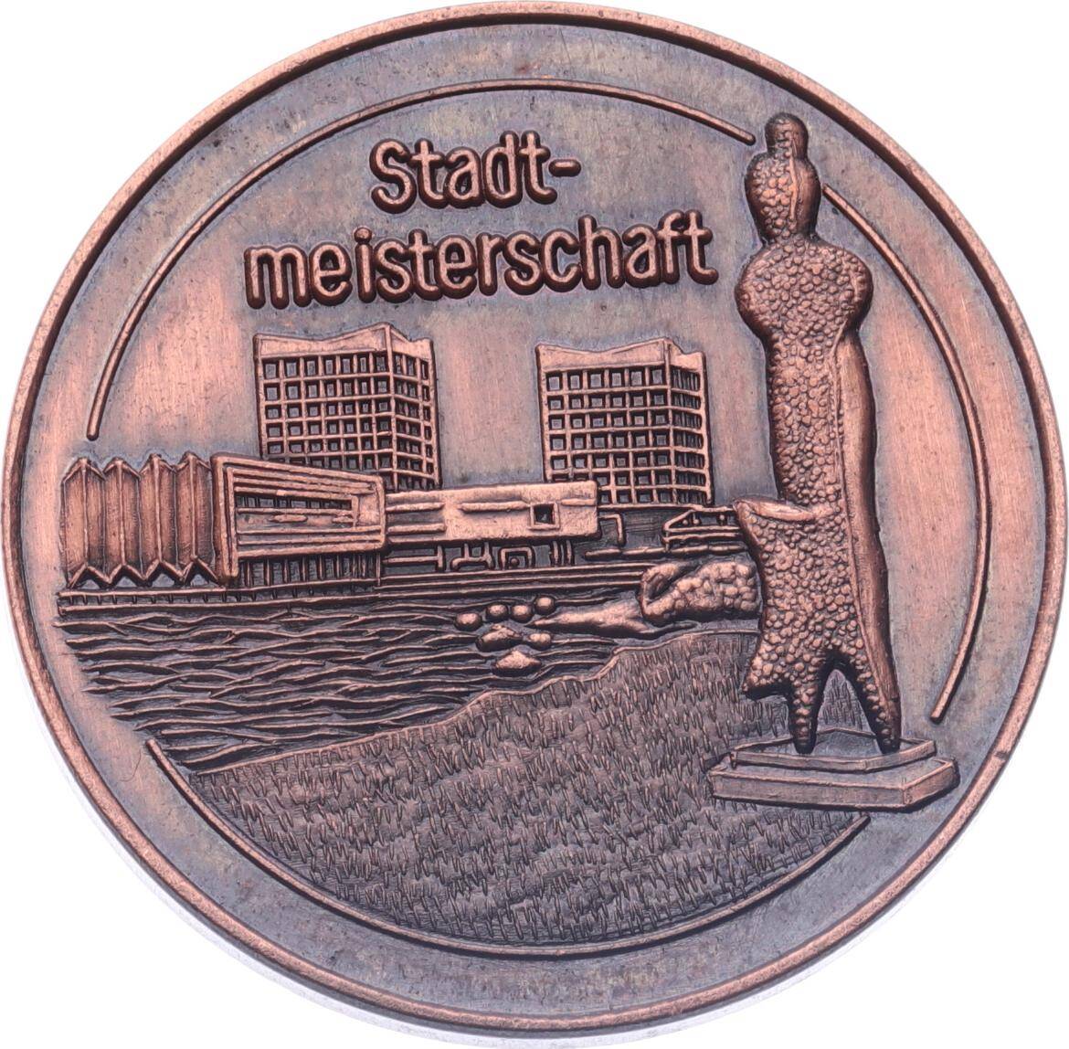 Almanya Kuzey Ren-Vestfalya Eyaleti Marl Şehri 1998 Yılı Spor Başarı Madalyonu MVM2175 - 1