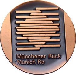Almanya Münih 1989 Yılı Reasürans Şirketi (Münich Re İstanbul) Bronz Madalyon MVM2065 - Gökçekoleksiyon