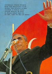 Alparslan Türkeş Orta Boy Kartpostal KRT17078 - Gökçekoleksiyon