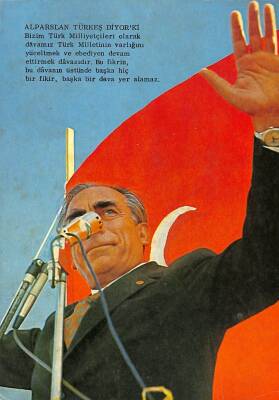 Alparslan Türkeş Orta Boy Kartpostal KRT17078 - 1