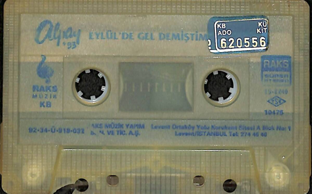 Alpay - Eylül'de Gel Demiştim Orijinal Kaset (İkinci El) * Raks Müzik - 1992 - Mavi Bandrol * KST31229 - 2