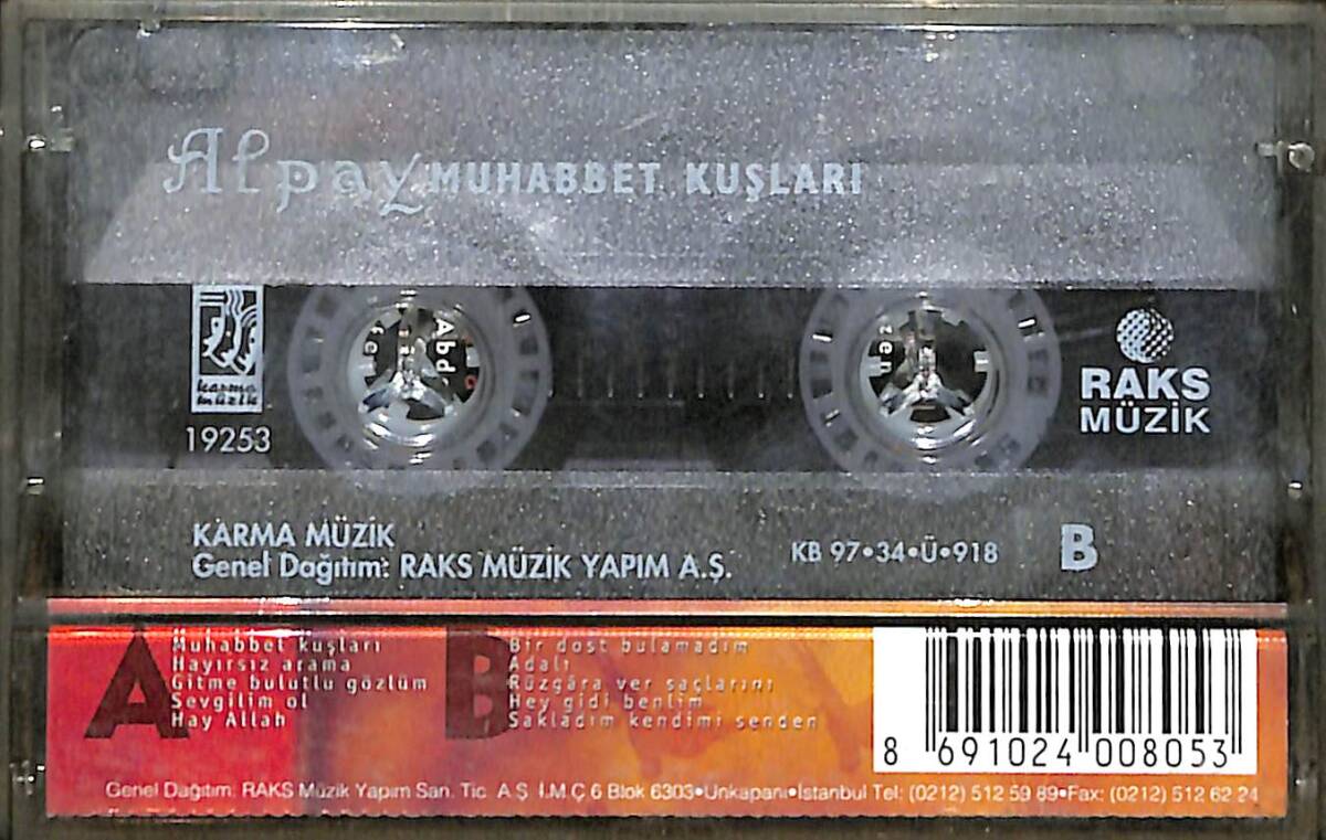 Alpay - Muhabbet Kuşları Kaset (İkinci El) KST29336 - 2