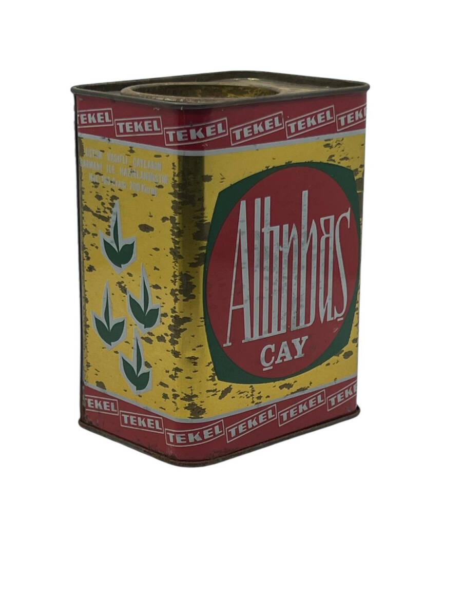Altın Baş Tekel Teneke Boş Çay Kutusu AOB4230 (N) - 3