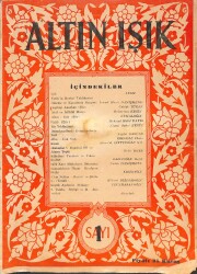 ALTIN IŞIK Dergisi Sayı:1 15 Ocak 1947 - ATSIZ, Nejdet Sançar, İsmail Hami Danişmend NDR88176 - Gökçekoleksiyon