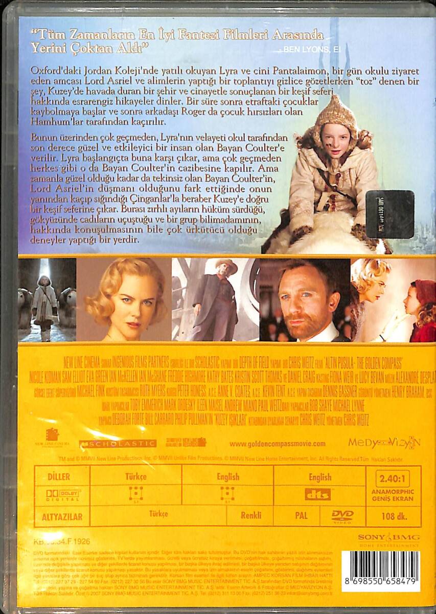 Altın Pusula - The Golden Compass DVD (İkinci El) DVD2759 - 2