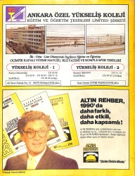 Altın Rehber Ankara 1990 Sınıflandırılmış Telefon Rehberi NDR100498 - 3