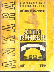 Altın Rehber Ankara 1990 Sınıflandırılmış Telefon Rehberi NDR100499 - Gökçekoleksiyon