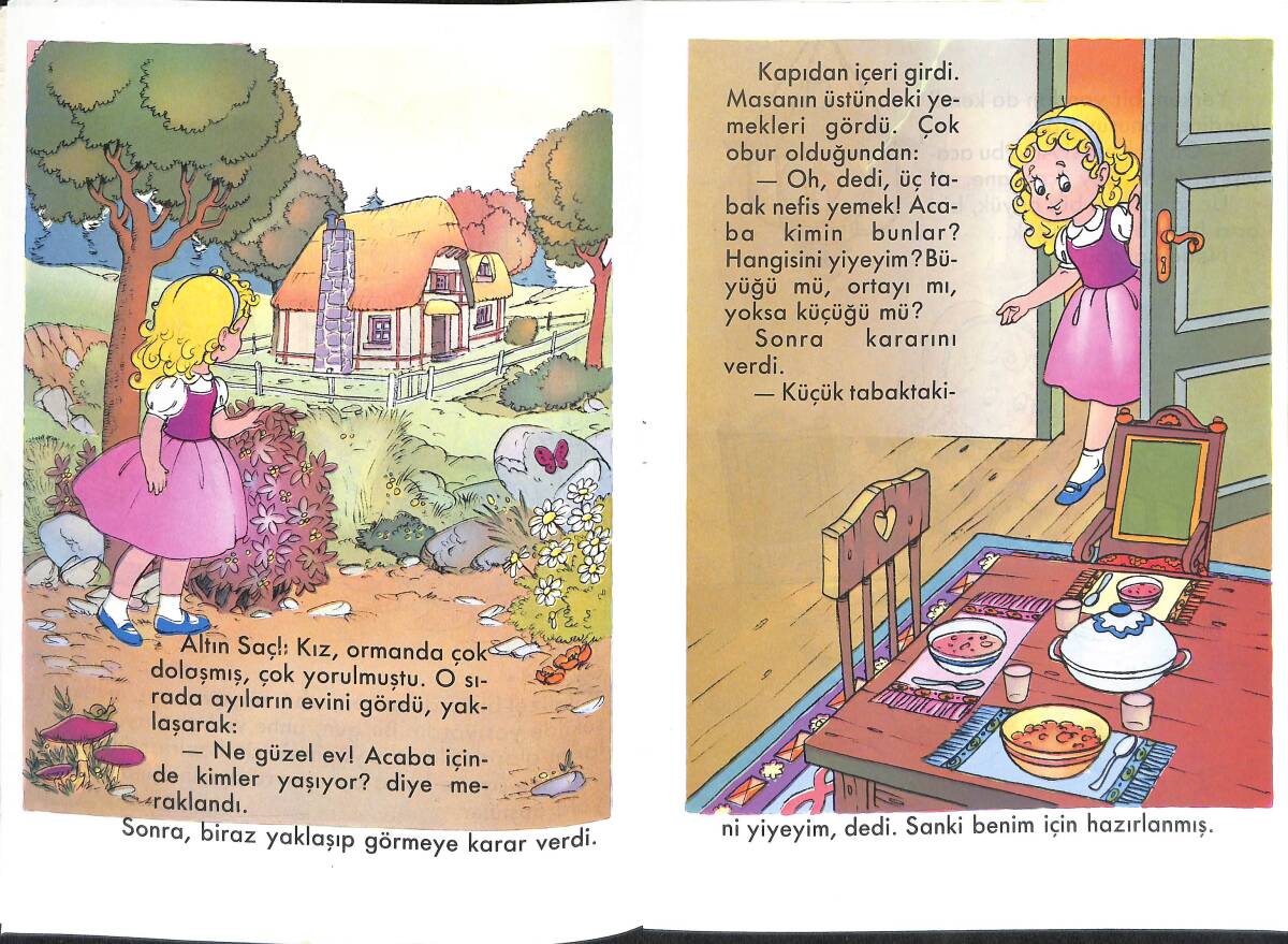 Altın Saçlı Kız Ve Üç Ayı NDR100125 - 2