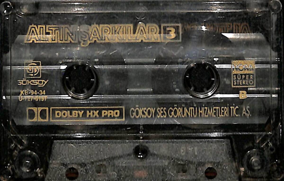 Altın Şarkılar 3 Kaset (Bordo Bandrol - İkinci El) KST27839 - 1