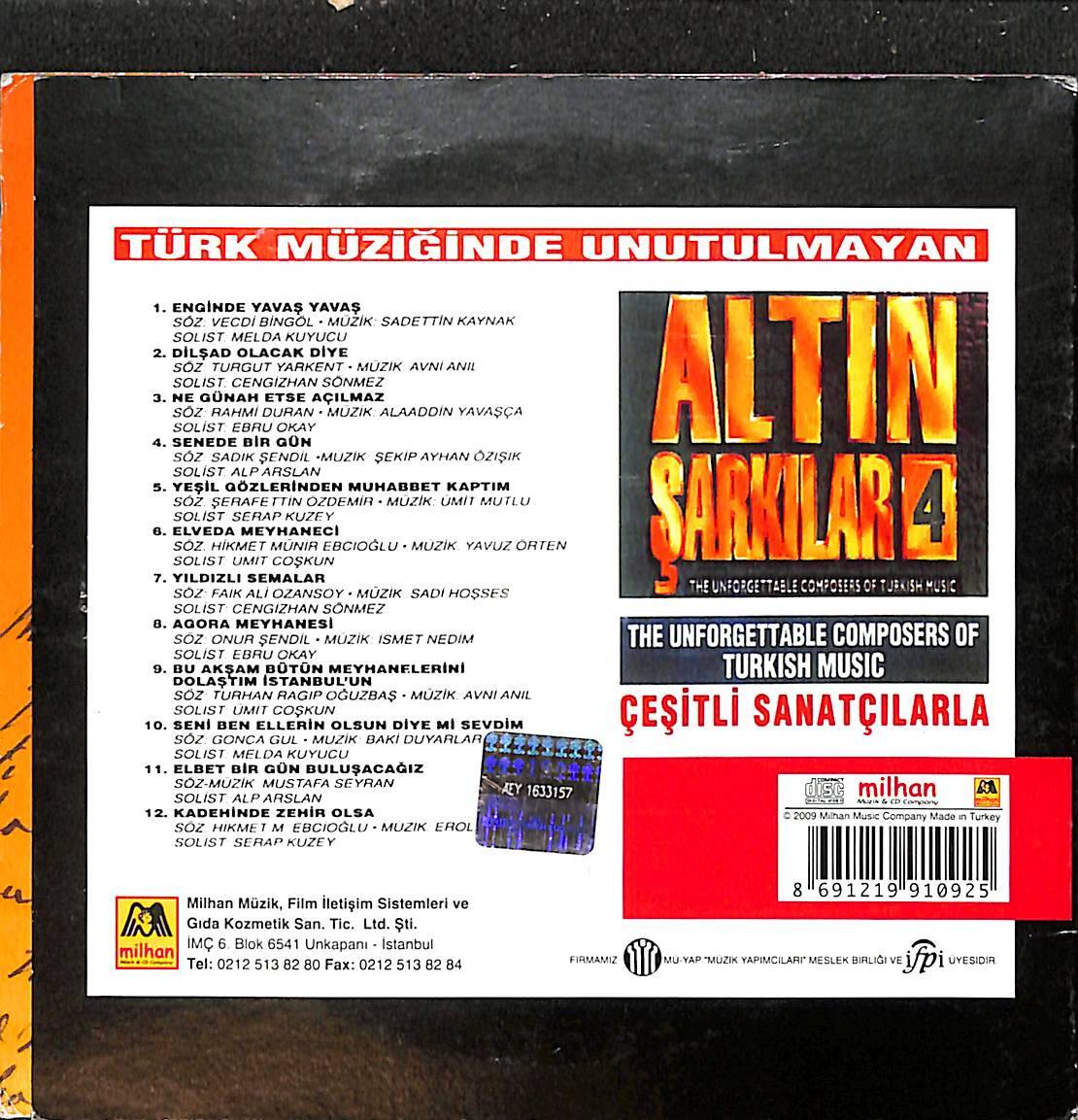 Altın Şarkılar 4 CD (İkinci El) CD4487 - 2
