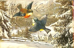 Altın Yaldızlı Yılbaşı Yeni Yıl Kartpostal KRT18292 - Gökçekoleksiyon