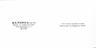 Altınel Yeni Yıl Açılır Kapaklı Kartpostal KRT19534 - 2