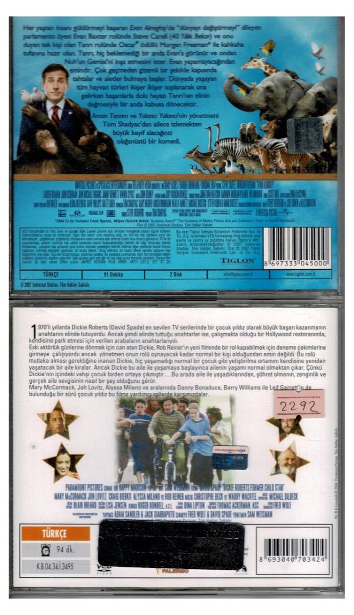 Aman Tanrım (Steve Carell) Dickie Roberts Child Star - 2 Adet VCD Film VCD1276 - 2