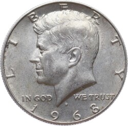 America 1/2 Dolar *Kennedy Half Dolar* 1968 ÇİL YMP11038 - Gökçekoleksiyon