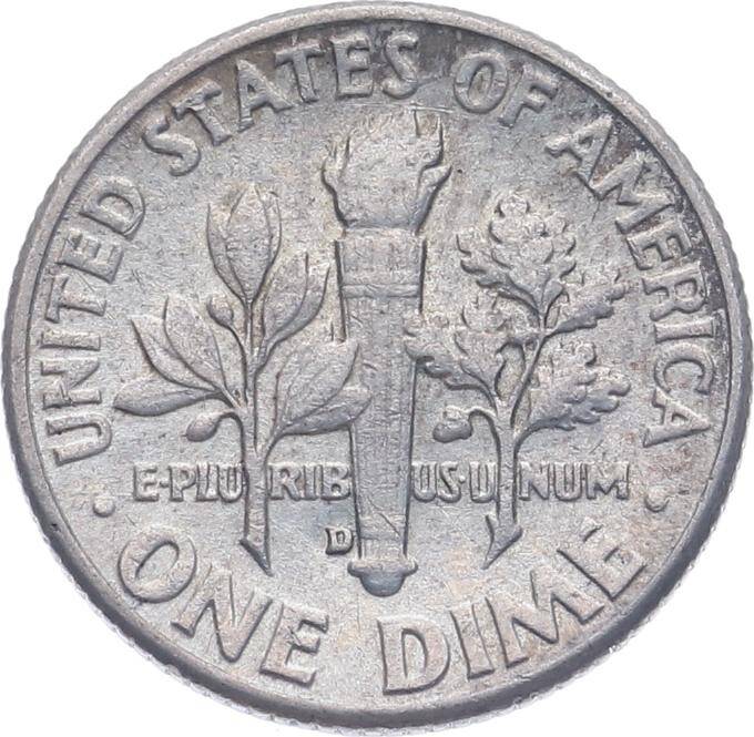Amerika 1 Dime 1964 Gümüş ' Roosevelt Silver Dime ' - ÇÇT YMP11211 - 2