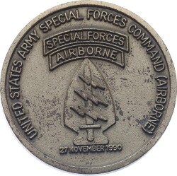 Amerika 1990 Yılı Özel Kuvvetler Komutanlığı (Airborne) Hatıra Madalyon MVM2078 - 2
